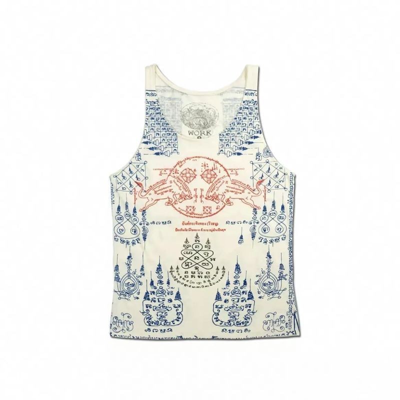 เสื้อกั๊กผู้ชายลายไทยคลาสสิก สไตล์ทันสมัย มีระบบระบายอากาศ