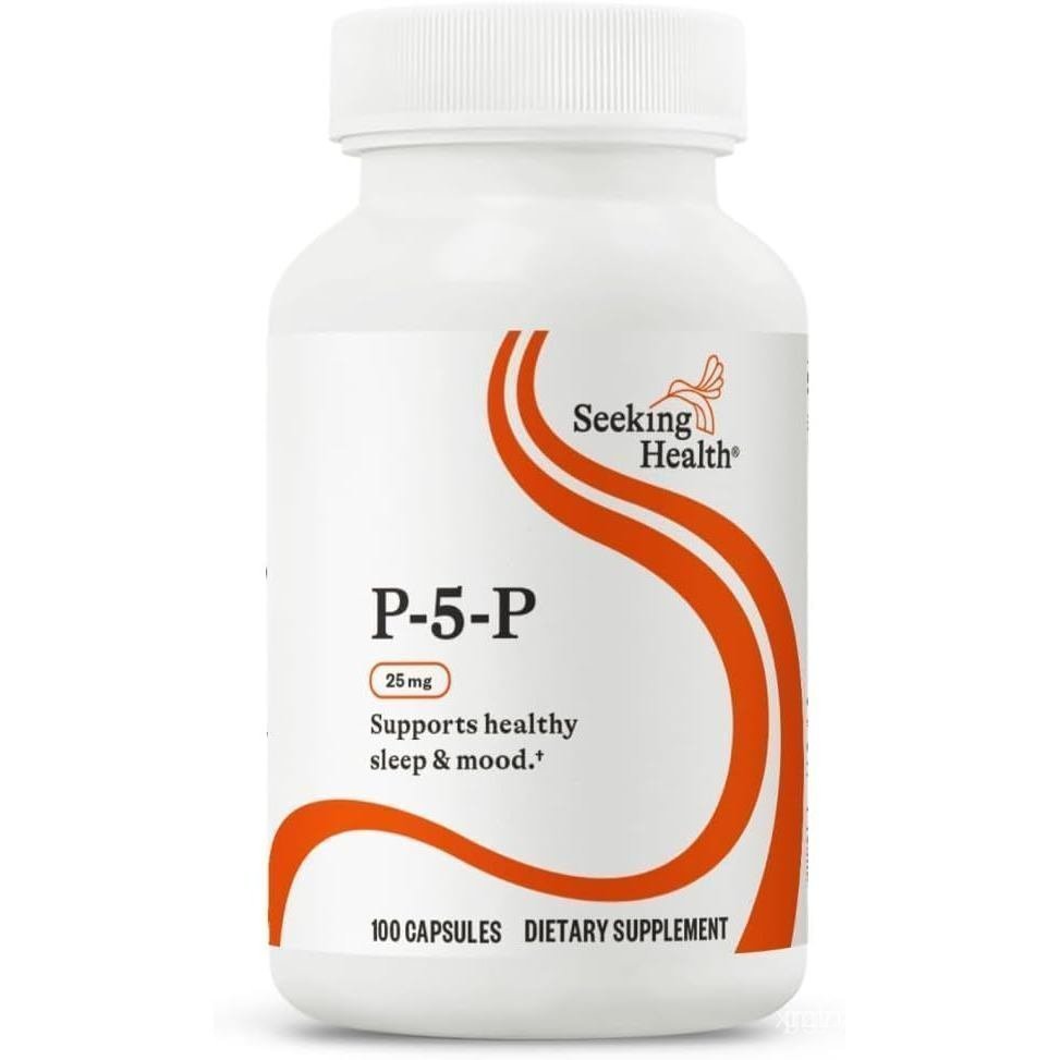 Seeking Health P-5-P, Pyridoxal-5-Phosphate, P5P สนับสนุนสุขภาพทั่วไป, ระบบภูมิคุ้มกัน และการเผาผลาญ