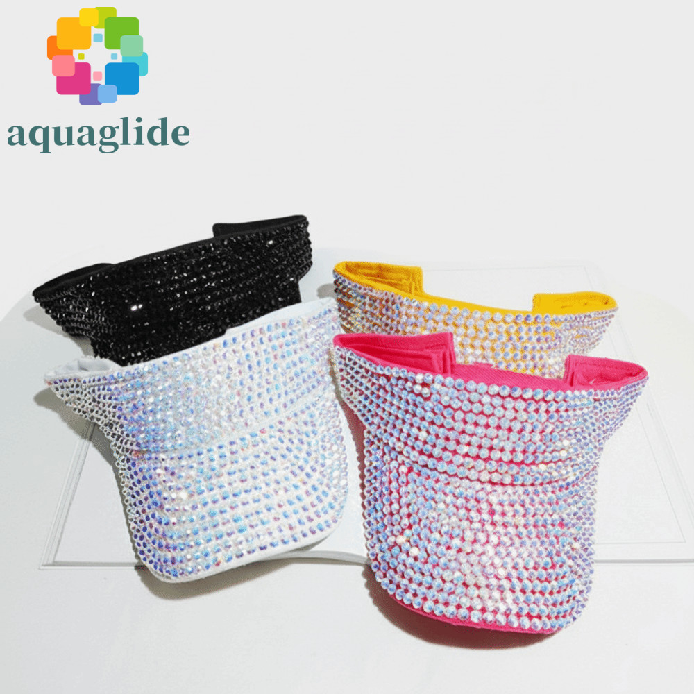 AQUAGLIDE หมวกเบสบอล Simple Men Diamond Beach Hats Sports Cap Sun Hats Women cap