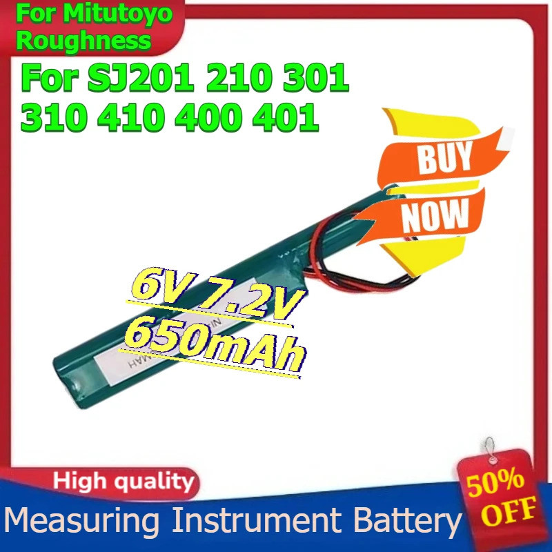 สําหรับ Mitutoyo Roughness SJ-301 310 12BAA688 SJ210 SJ201 410 400 เครื่องมือวัดแบตเตอรี่ 6V 7.2V 65