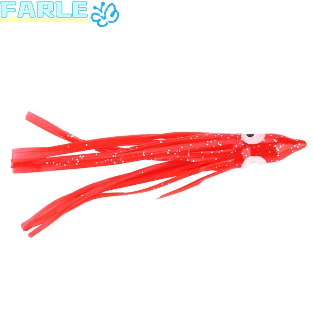 FARL 40pcs เหยื่อปลาหมึกยักษ์ ขนาด 9 ซม., เรืองแสงและทนทาน มีหลายสี ใช้นุ่มสำหรับการตกปลา Salmon