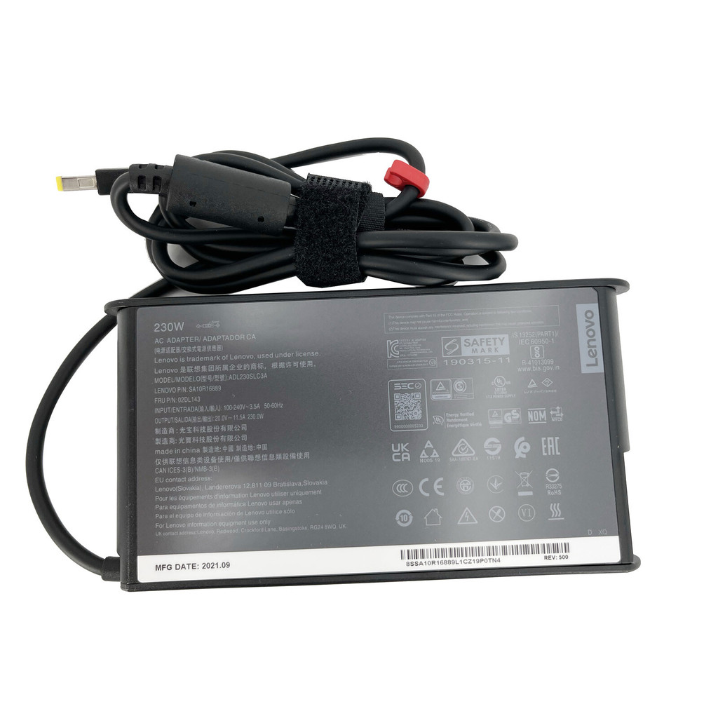 Slim Tip 20V 11.5A 230W อะแดปเตอร์ AC สําหรับ Lenovo Legion 5i 16 G9 16IRX แหล่งจ่ายไฟ