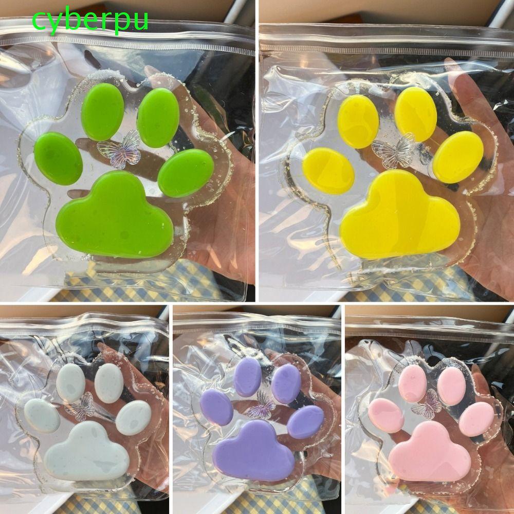 CYBERPULLSE ของเล่นบีบอุ้งเท้าแมว ซิลิโคนนุ่ม สีสันสดใส นวดคลายเครียด ขนาดใหญ่ Paw Pinch
