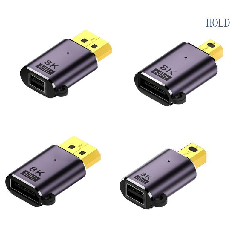 ฤดูร้อน 2-Direction Mini Converters อะแดปเตอร์ขนาดเล็ก 32Gbps รองรับ 8K60Hz 4K120Hz 7680x4320P