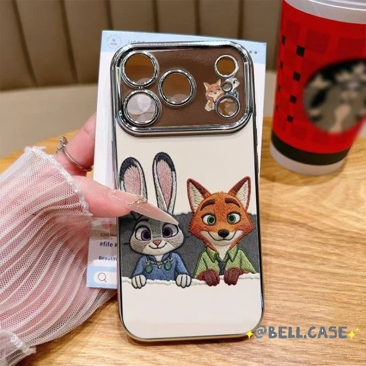 สําหรับ IPhone17 16 15 14 13 12 11ProMax XR 7Plus การ์ตูน Nick Judy คู่ Big Windows เคสโทรศัพท์
