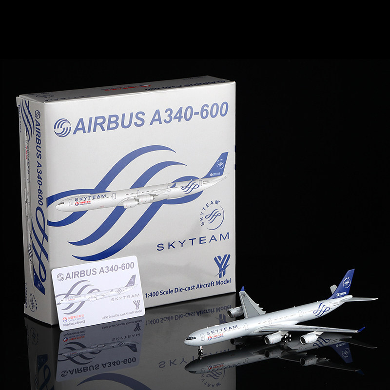 YY Wings1/400 China Oriental Airlines A340-600 Metal Airliner Aircraft รุ่น B-6053 Days Union