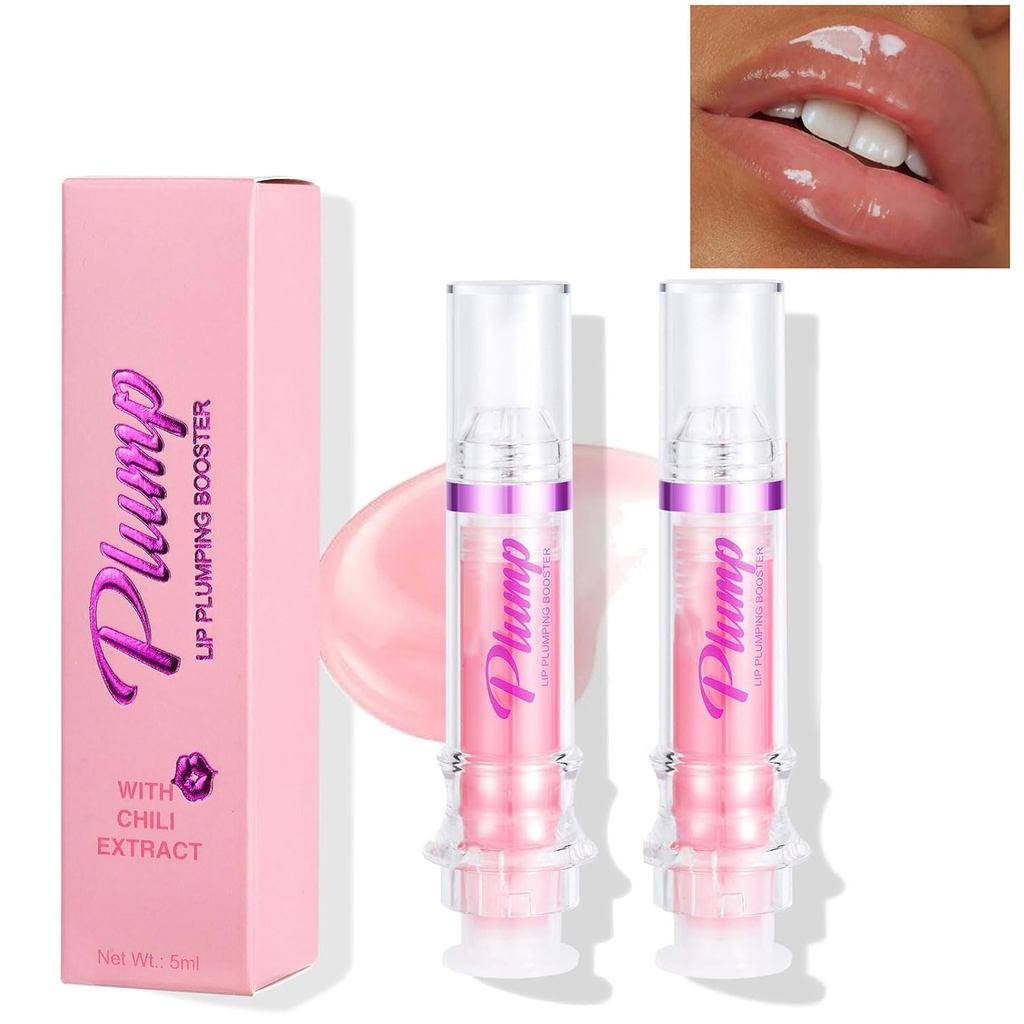 Keiko Plump Serum, Keiko Lip Gloss, Keiko Lip Plumper Natural Hydrating Lip Plumping Serum (1# Clear