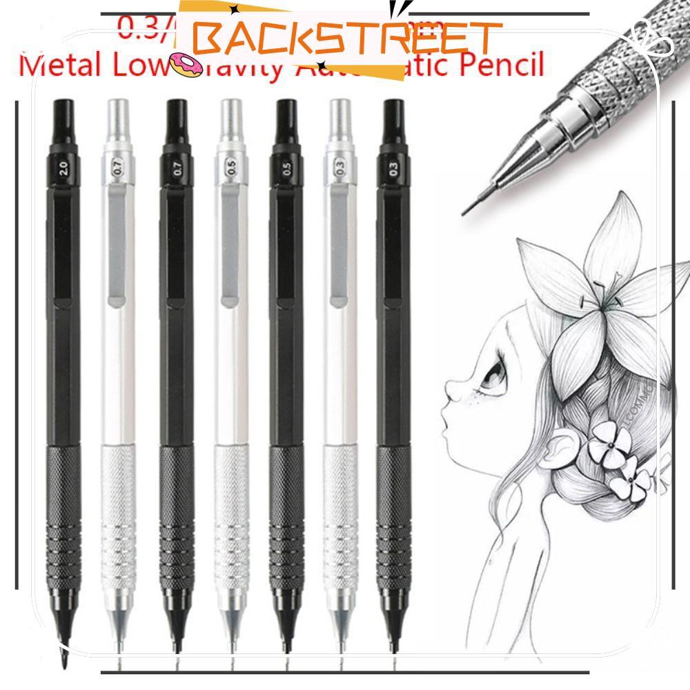 BACKSTAGE ดินสอกด, 0.3/0.5/0.7/0.9/2.0 มม.เครื่องเขียนดินสออัตโนมัติ, Creative Metal Low Gravity Pro