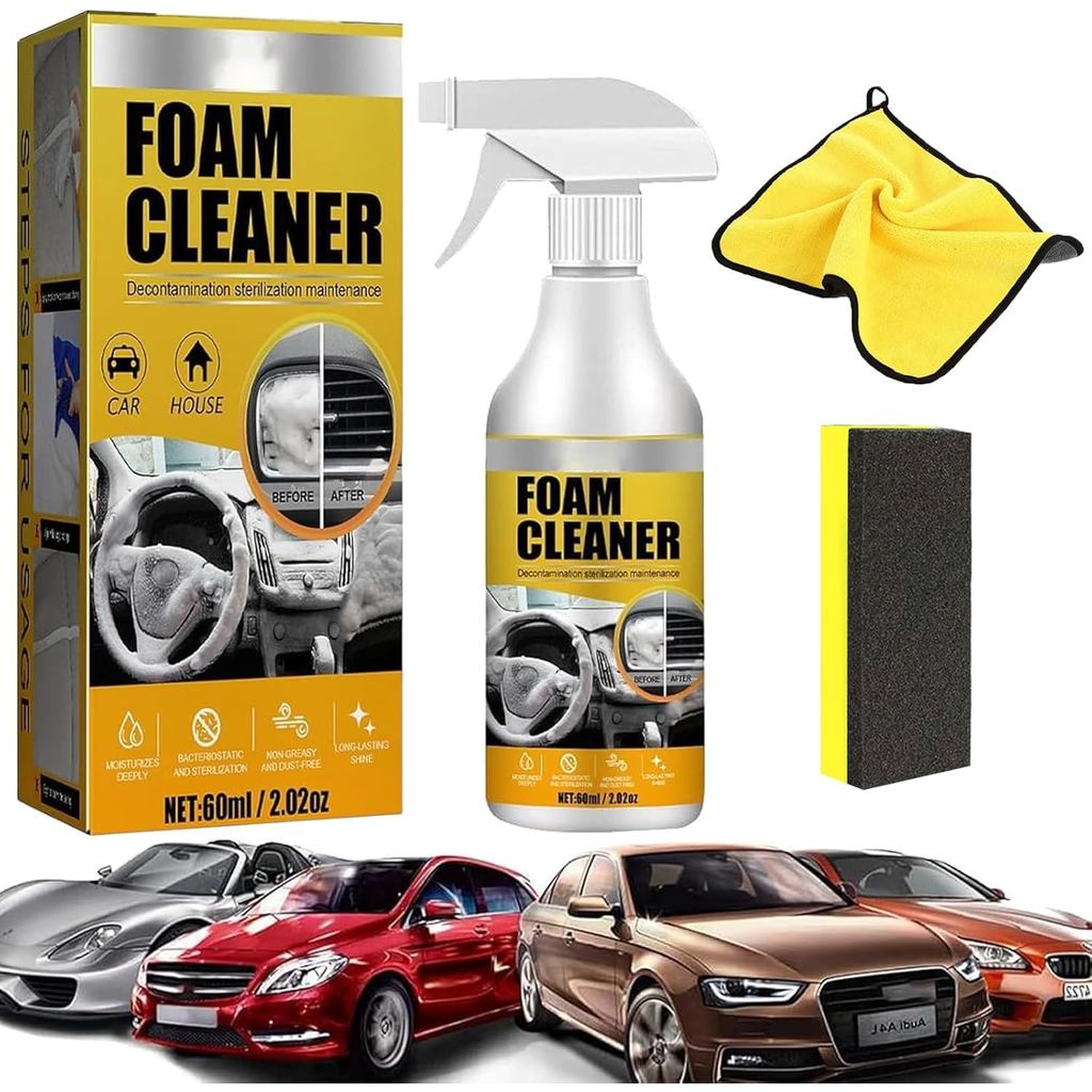 Easy Glow Magic Foam Cleaner, Easyglow Magic Foam Cleaner, โฟมทําความสะอาดอเนกประสงค์, สเปรย์โฟมทําค