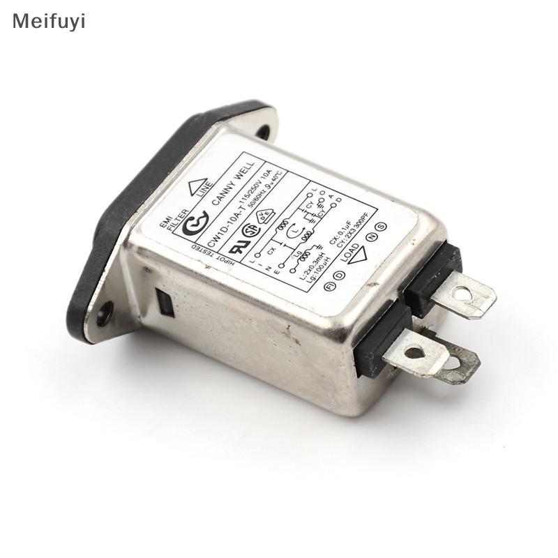 [Meifuyi] 1 ชิ้น EMI RFI Filter AC 250V 10A CW1D-10A-T Suppressor Power Line ตัวกรองเสียงรบกวน
0
0
0