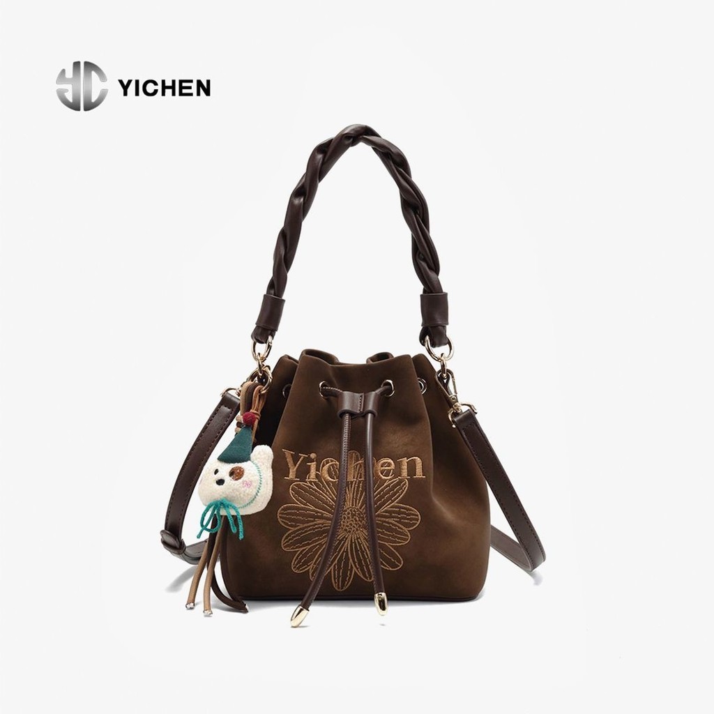 YICHEN กระเป๋าสะพายข้าง สไตล์เม신เจอร์ สำหรับผู้หญิง ทำจากวัสดุ Frosted PU เหมาะสำหรับการเดินทางและใช