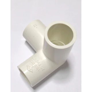 สามทางมุมสีขาว ข้อต่อสามทางฉาก PVC สีขาว ยี่ห้อ ท่อน้ำไทย ขนาด 1/2 3/4 และ 1 " (4หุน 6หุน และ 1นิ้ว)