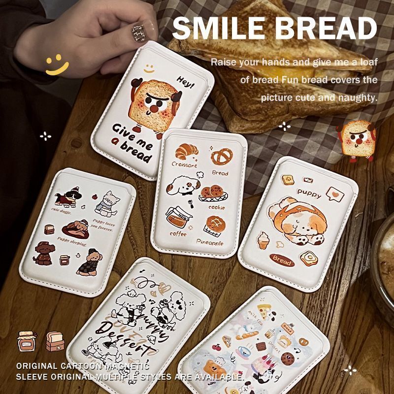 ชุดหูฟังสุดน่ารัก Koala Magnetic Card Holder Apple 16 Phone Case iPhone15 รวมทุกอย่าง 14/13/12 Coupl