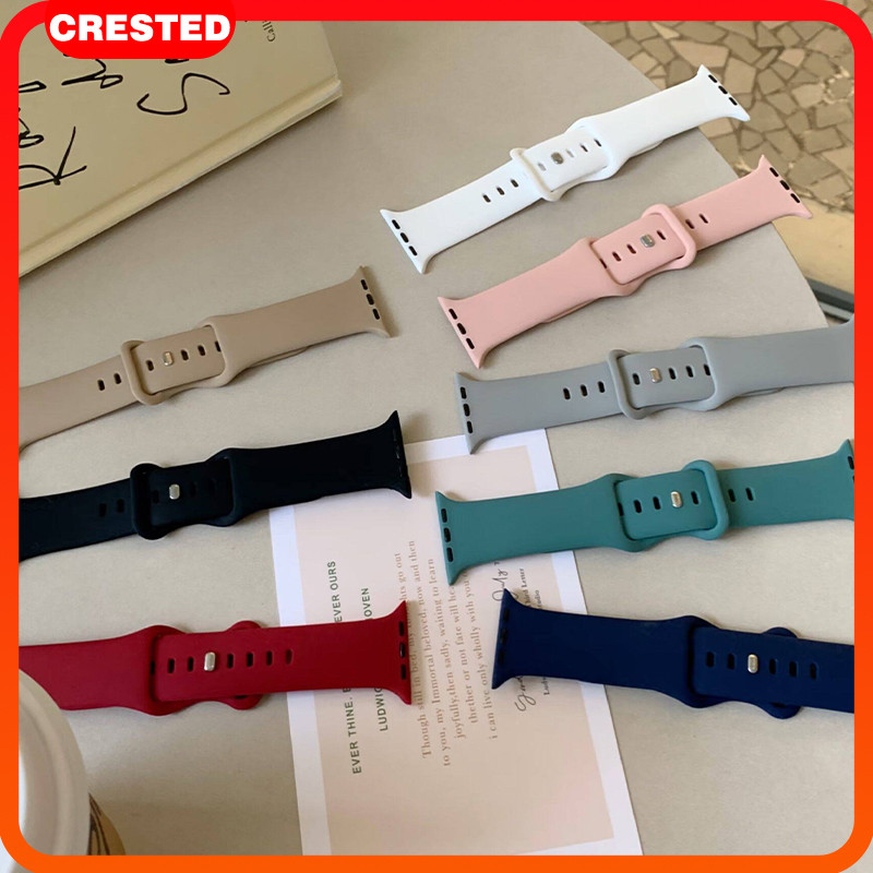 สายยางกีฬาอ่อน for Smartwatch IWatch SE Ultra 3 2 Series 11 10 9 8 7 6 5 4 3 49 46 45 44 42 41 38มม. อะไหล่
