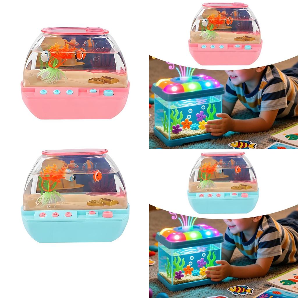 [szxflie3n] Kids Aquarium Toy Story Machine การศึกษาจําลองสําหรับเด็กเด็กวัยหัดเดินเด็กผู้หญิง
