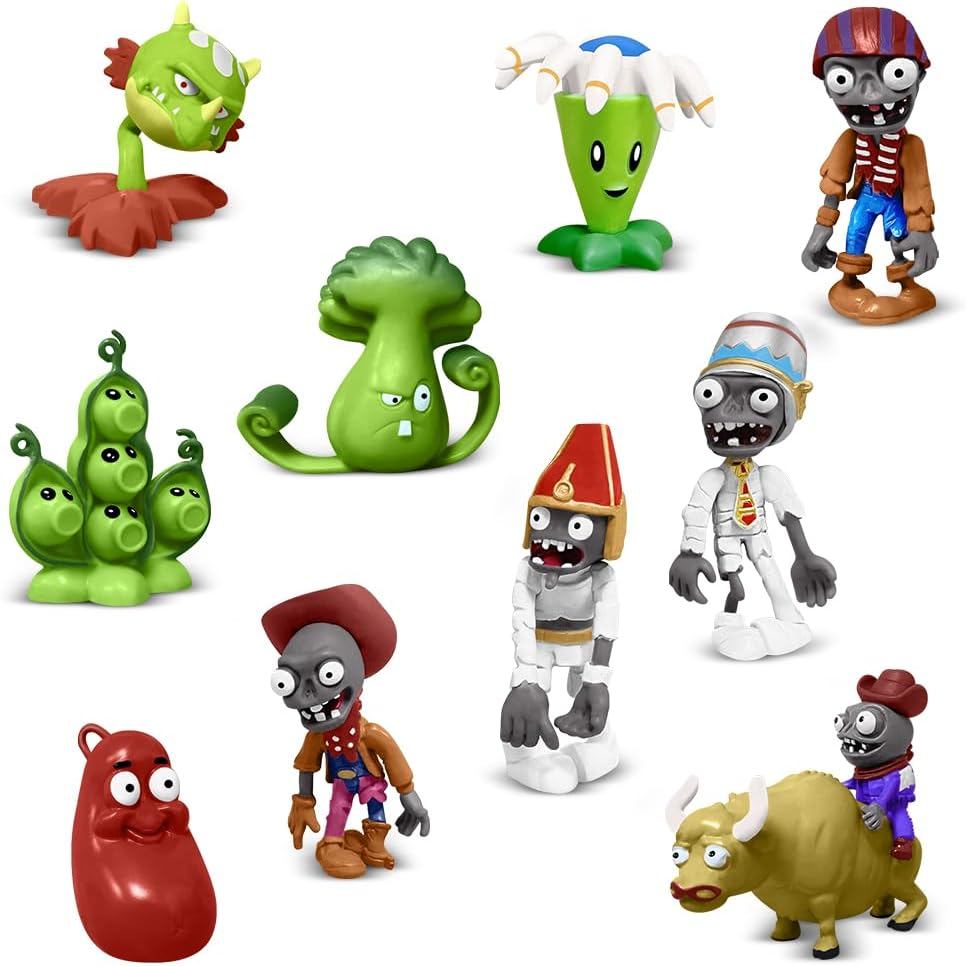 Genqiang Action Figures ชุด, 10 ชิ้น Mini Figurines, Surprise เกมชุด PVC ของเล่นสําหรับเด็กและแฟน, เ