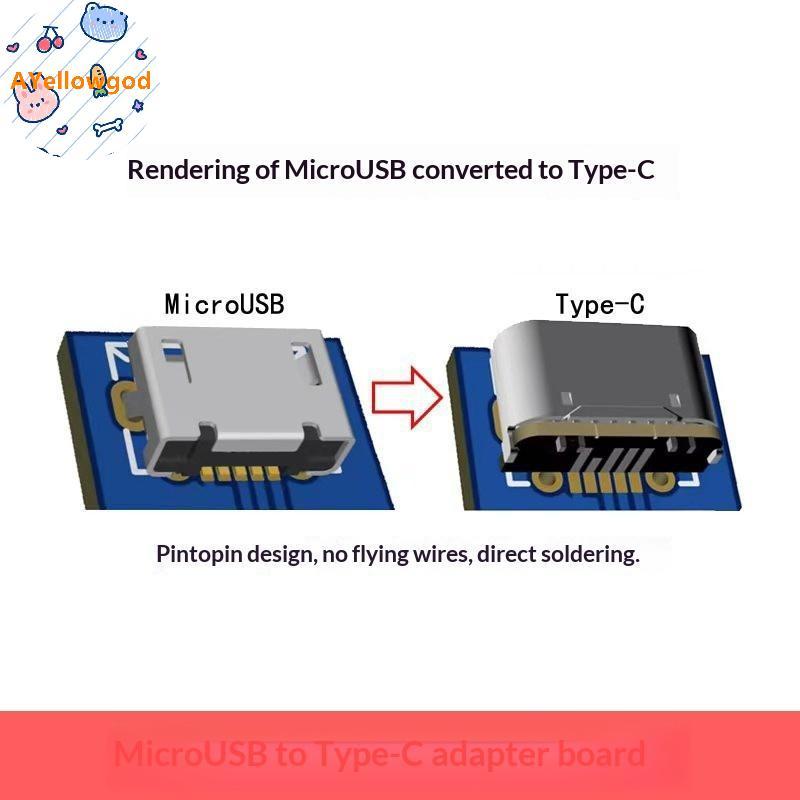 AYellowgod M85K USB Connector ประเภท C USB 2.0 Data Transfer Data Power Adapter DIY ซ่อม Adapte การป