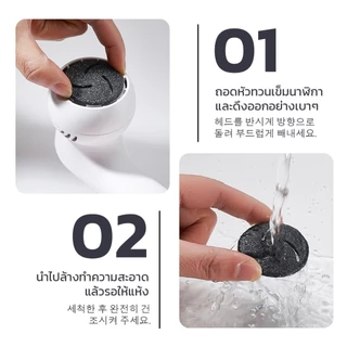 Soar เครื่องขัดส้นเท้าไฟฟ้า หินควอตซ์ Foot Smoother จอแสดงผล LED กันน้ำ IPX5