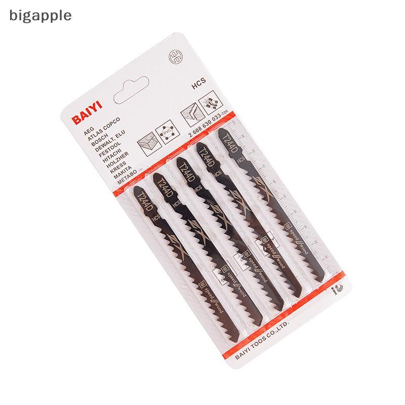 Bigapple 5 ชิ้น/เซ็ต HCS 6T Jig Saw ess T244D/T344D สําหรับ Fast ตัดตรงตัด RDG