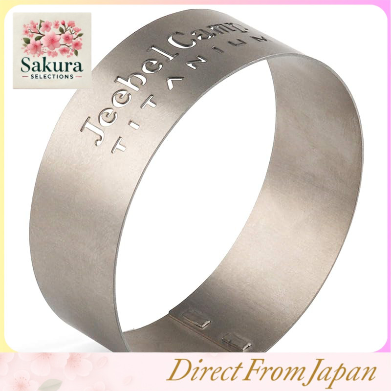 Jeebel Camp Windshield for SOTO ST-310 Regulator Stove, Titanium Single Burner Windscreen