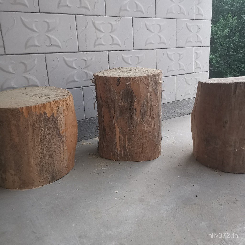 ไม้เนื้อแข็ง Stump ฐาน Pier ไม้ Stump Log Retro Cypress Entrance Props เครื่องประดับ Log ตกแต่ง WBC3