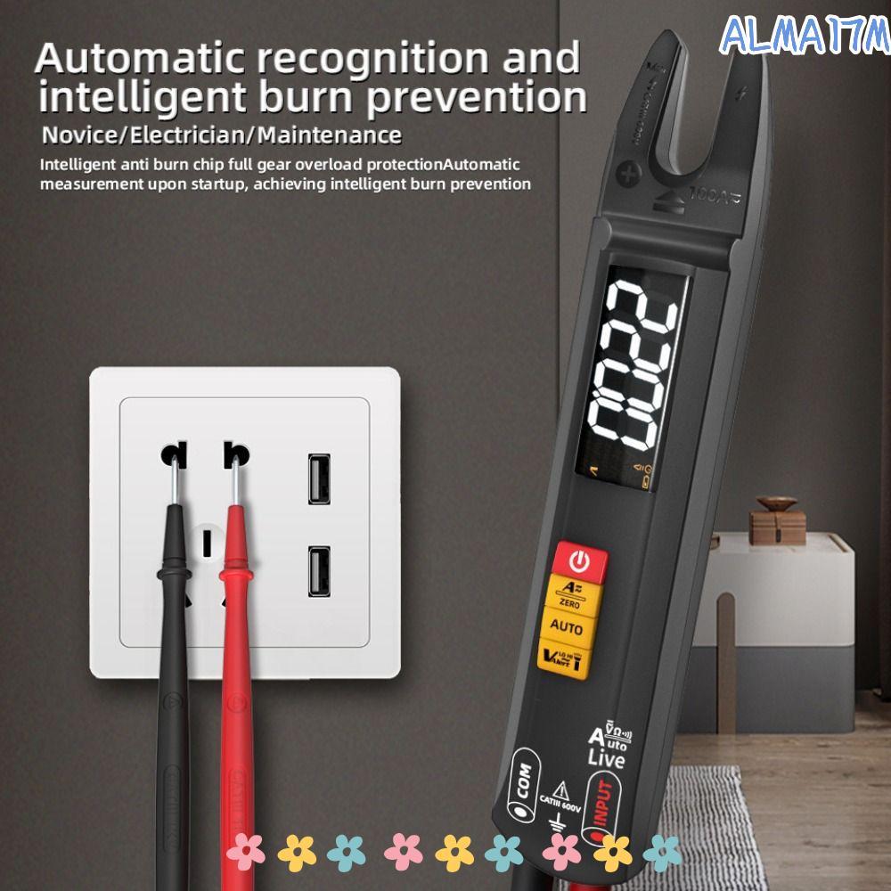 ALMA1 แคลมป์มิเตอร์ดิจิตอล, ส้อมความแม่นยําสูง DC AC สมาร์ทมัลติมิเตอร์, BSIDE U0 Professional ช่วงอ