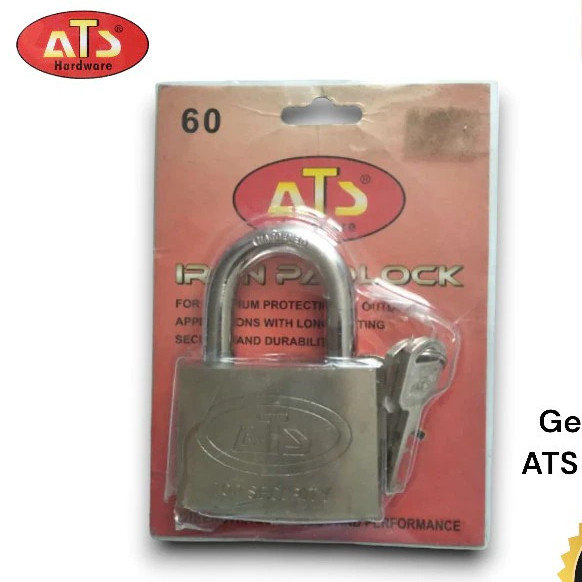 ATS กุญแจโครเมียมคอสั้น 60 มม.