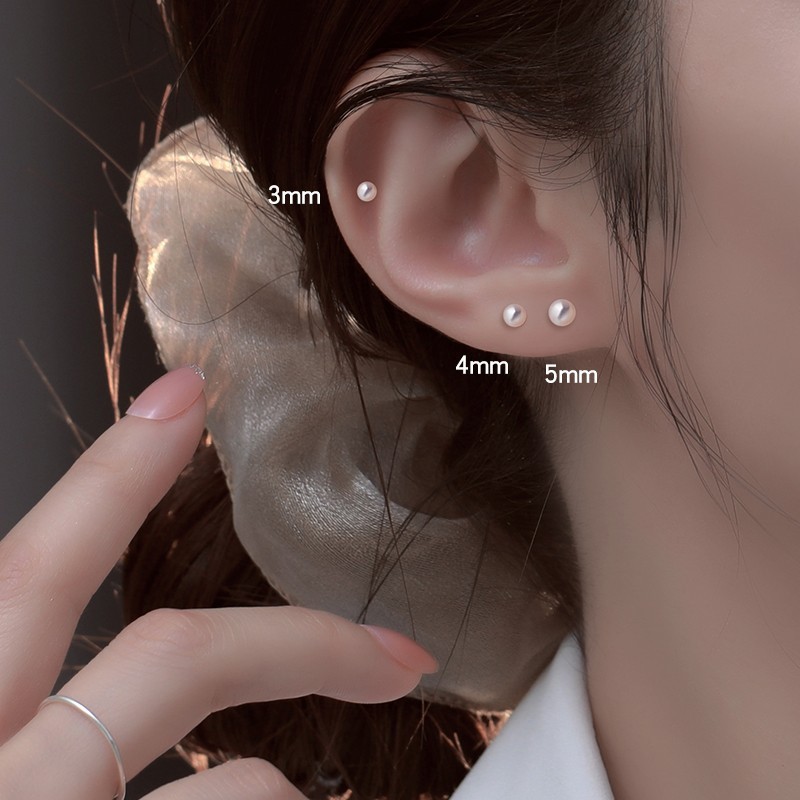 天然水珠 耳钉 หญิงหรูหราระดับบัณฑิต de Toilette เหนือเงิน 耳钉999 ความรู้สึกระดับไฮเอนด์ qiangtang968925.ของ