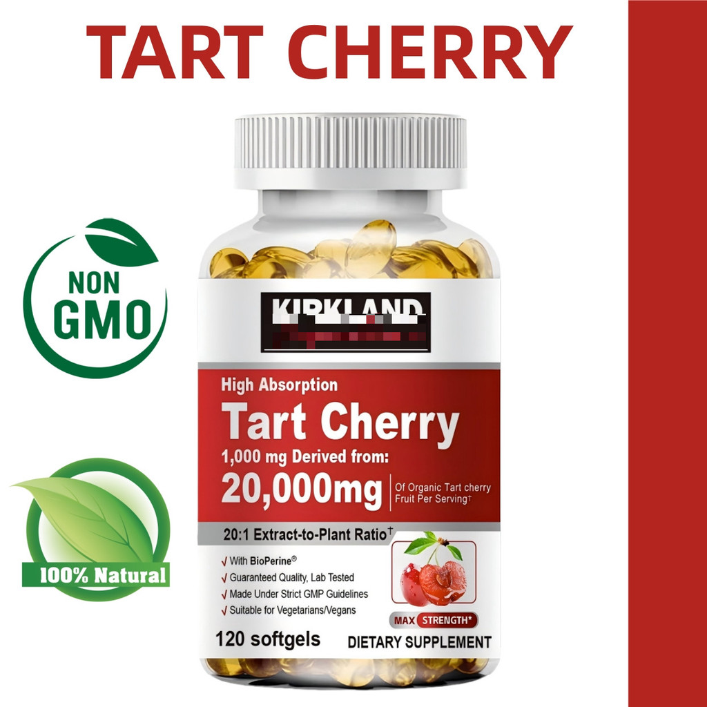 Premium Tart Cherry Supplement บรรเทาอาการปวดข้อ ส่งเสริมการฟื้นตัวด้วยสารต้านอนุมูลอิสระ