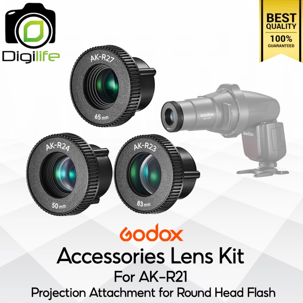 Godox Lens AK-R23 , AK-R24 , AK-R27 เลนส์เสริม For AK-R21 Projection Attachment - Digilife Thailand