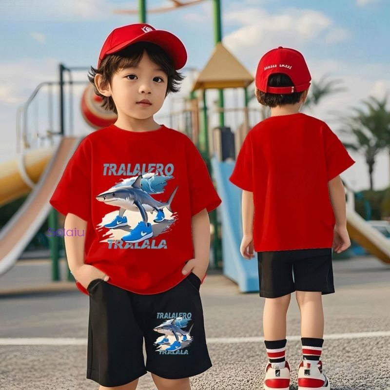 【จัดส่งไทย】2ชิ้น BOBเซ็ตชุดเด็ก เสื้อ+กางเกง ชุดสองชิ้น（จัดส่งจากประเทศไทย）ชุดสูทเด็กชาย ประกอบด้วยเสื้อกับกางเกงขาสั้น - รูปที่ 3