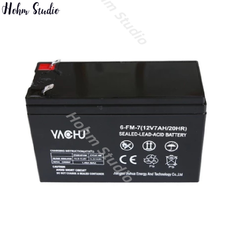 พร้อมส่ง💥12V7AH  YACHU แบตเตอรี่ มอเอร์ไซค์ UPS ไฟฉุกเฉิน พ่นยา แบตเตอรี่แห้ แบตเตอรี่ตะกั่ว-กรด แบตรถมอเตอร์ไซค์ แบตเต