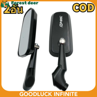 กระจกมองหลังมอเตอร์ไซค์ CNC ผิวกระจกสีน้ำเงิน ผลิตจากอะลูมิเ…