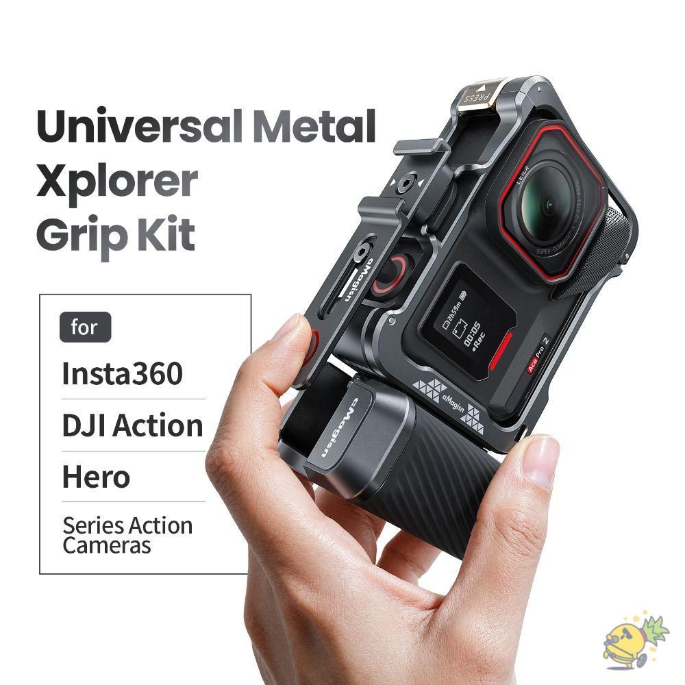 WXDX.TH Xplorer Grip Kit Handle, ปุ่มชัตเตอร์แบบปลดเร็ว Street Grip Vlog Holder, ที่จับกล้องน้ําหนัก