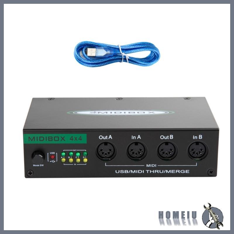 HOMEIU คอนโทรลเลอร์ USB Latency ต่ํา 4 อินพุต 4 เอาต์พุตสําหรับการแสดงเสียง Fidelity
