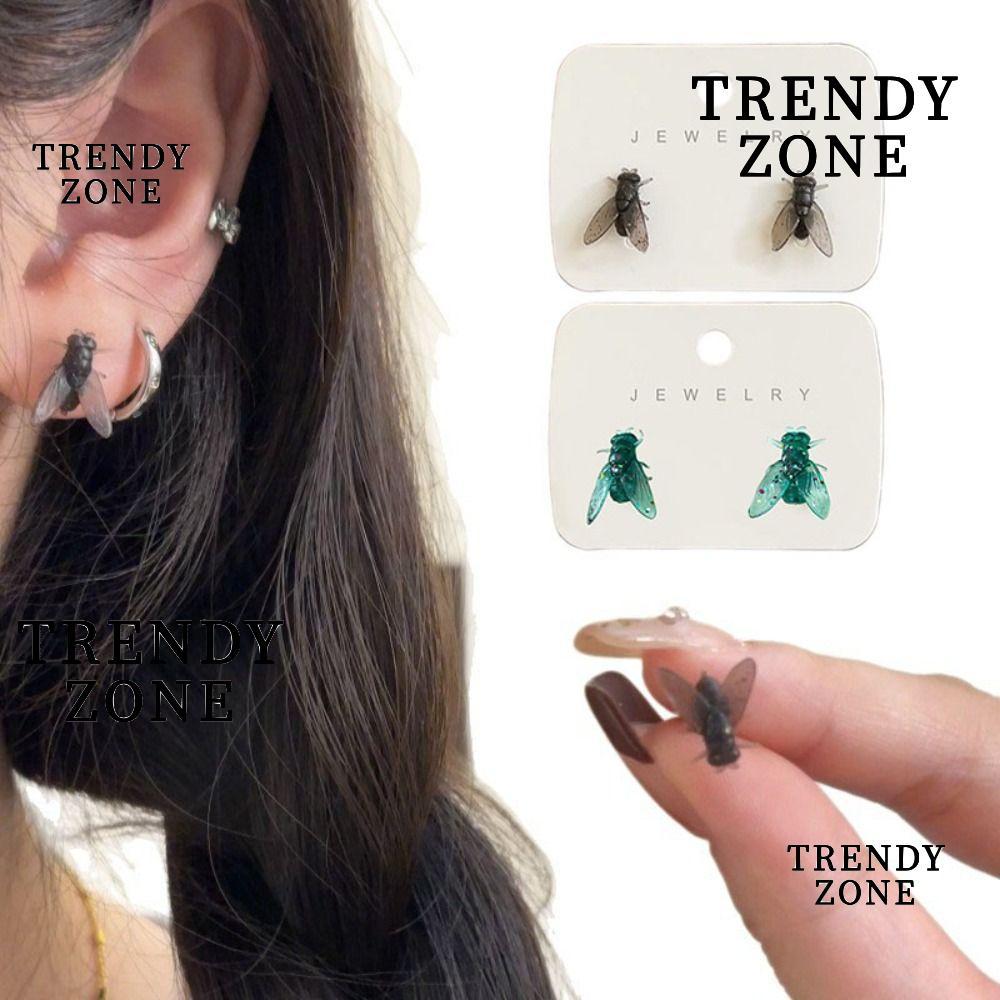 แนวโน้มyzone กระดุมหูบิน, จําลองต่างหูบินสีดํา, สร้างสรรค์มินิบุคลิกภาพตลกต่างหูสําหรับผู้ชายผู้หญิง