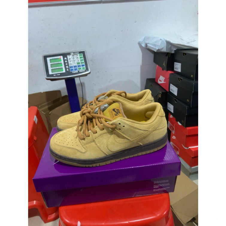 2020 ล่าสุด NK SB Dunk Low Pro Wheat Mocha BQ6817-204