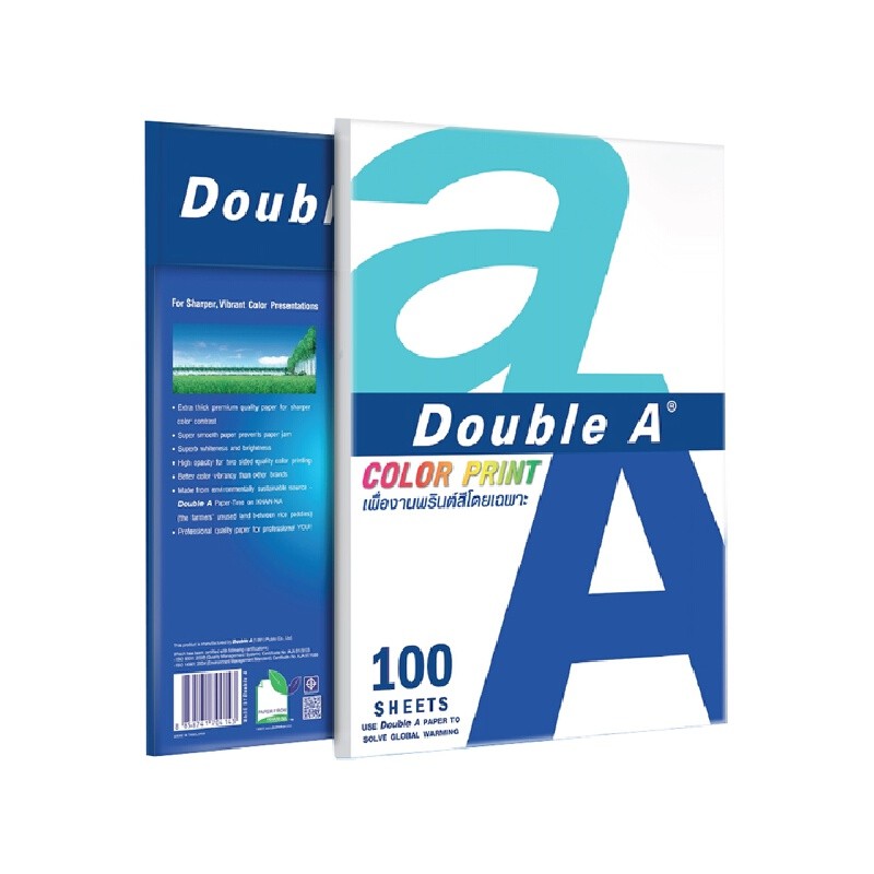 DOUBLE A กระดาษถ่ายเอกสาร A4 90 แกรม 100 แผ่น