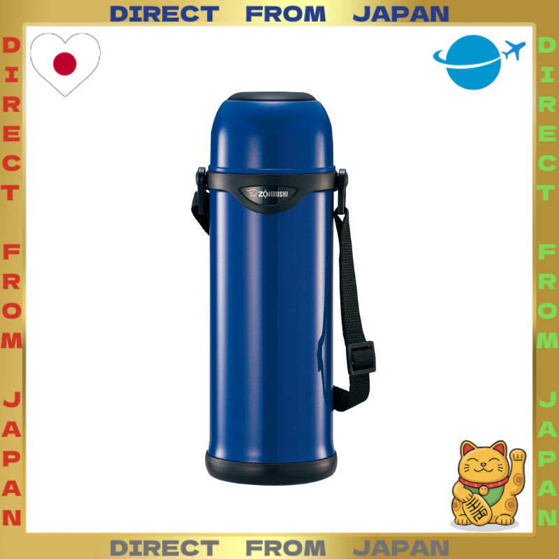 【DIRECT FROM JAPAN】Zojirushi Vacuum Bottle 1.0L with Carrying Strap, Cup-Style, Wide Mouth ~5cm, Sta