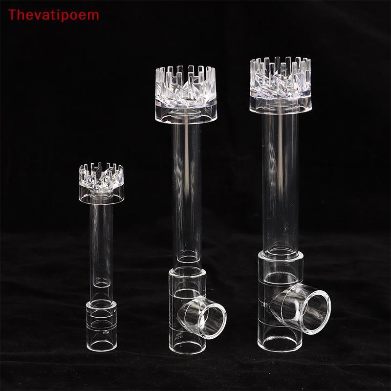 [Thevatipoem] 1 ชุด DIY Clear Aquarium Skimmer อะคริลิค Lily ท่อ Spin Inflow Outflow น้ําพืชถังกรองทําความสะอาดถังปลาอุปกรณ์เสริม HOT