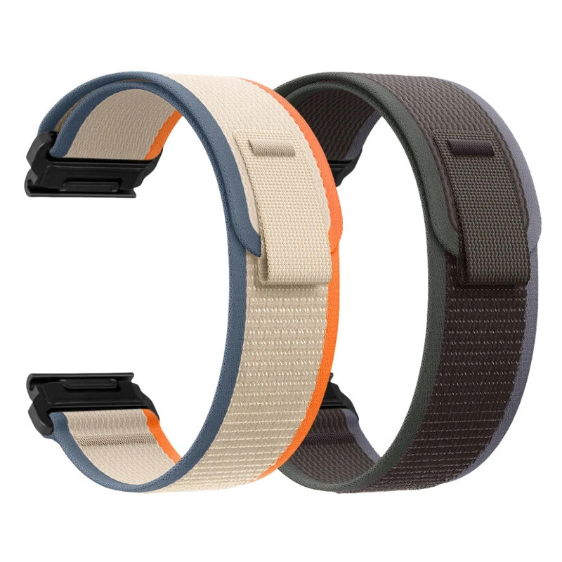 Easy Fit Nylon Trail สําหรับ 20 22 26 มม. Garmin Fenix5 5XPlus 6 6XPro7 7XPro Quick Release นาฬิกา T