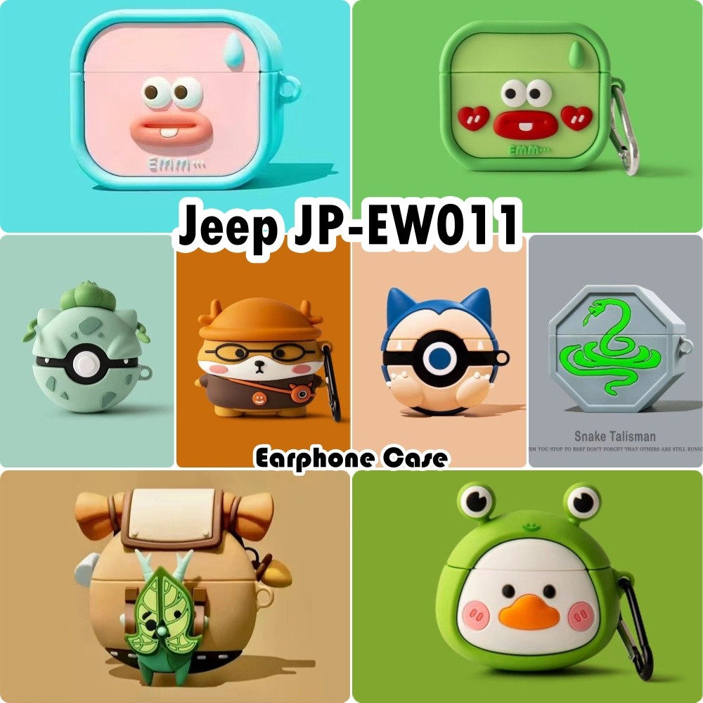 imamuraFor Jeep JP-EW011 เคสซิลิโคนอ่อนนุ่มหูฟังกรณีการ์ตูนแฟชั่นจัดแต่งทรงผม