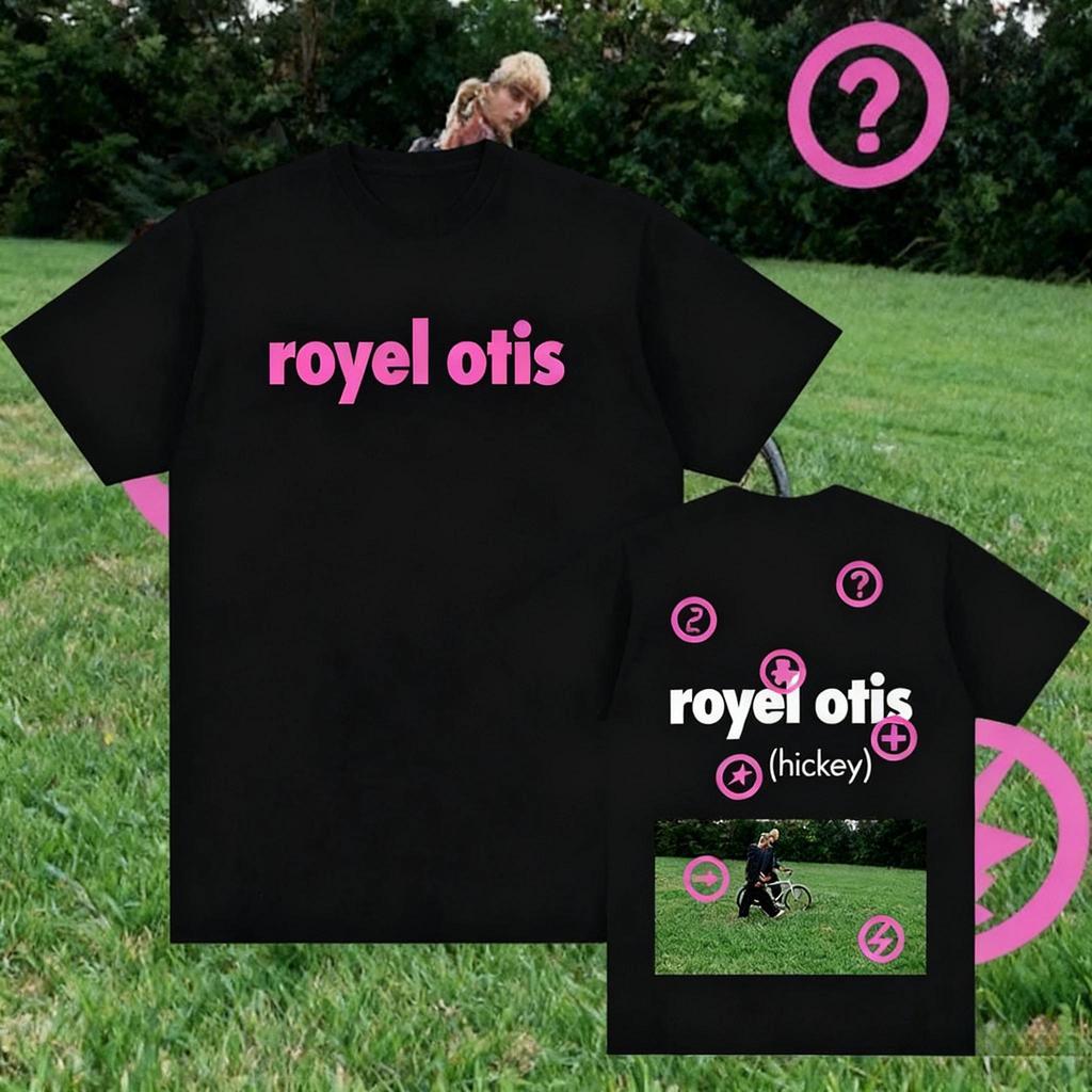 ฤดูร้อน Hickey เสื้อยืด Royel Otis Pop Duet เสื้อยืดผู้ชายผ้าฝ้ายแขนสั้นถนนลำลองแฟชั่นเสื้อยืด