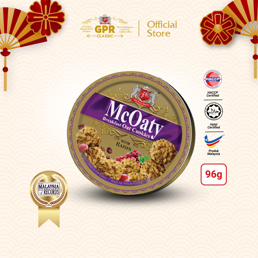 GPR McOaty Raisin Oat Cookies Tin (96g)