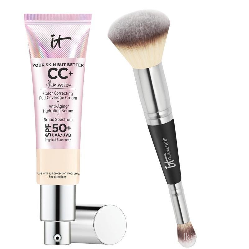 IT Cosmetics CC+ Cream Illuminating SPF50 w/ Luxe Brush Makeup