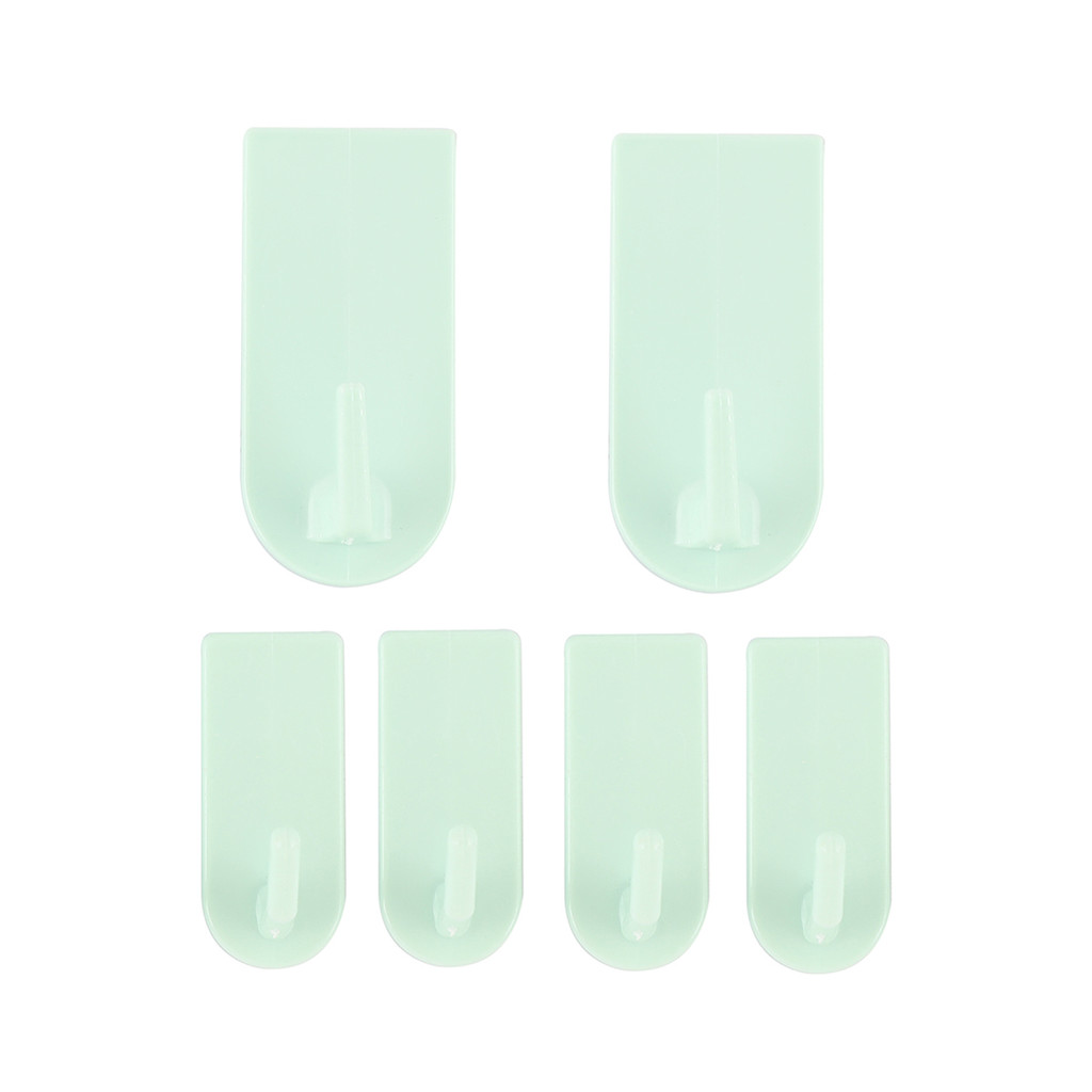 ตะขอแขวนพลาสติก GIANT KINGKONG รุ่น M-10941 (แพ็ค 6 ชิ้น) สีเขียว