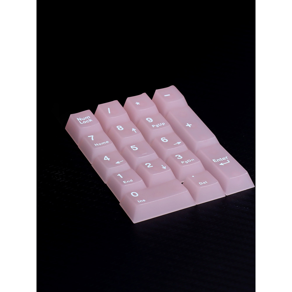 คีย์แคป keycap Love Peripheral Mechanical Keyboard Number Area Keycap Gradient Light Translucent PBT