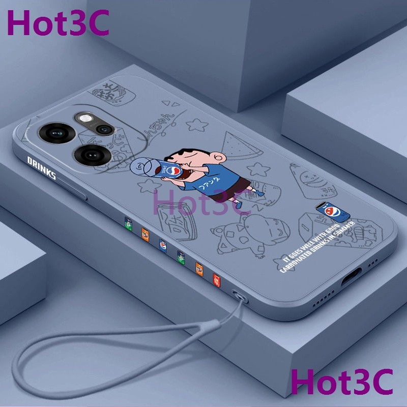 เคส For Oppo Reno 14F 5G / Reno14 F 5G tpu KLXXซิลิโคนเหลวยางขอบตรงเคสโทรศัพท์ป้องกัน - รูปที่ 6