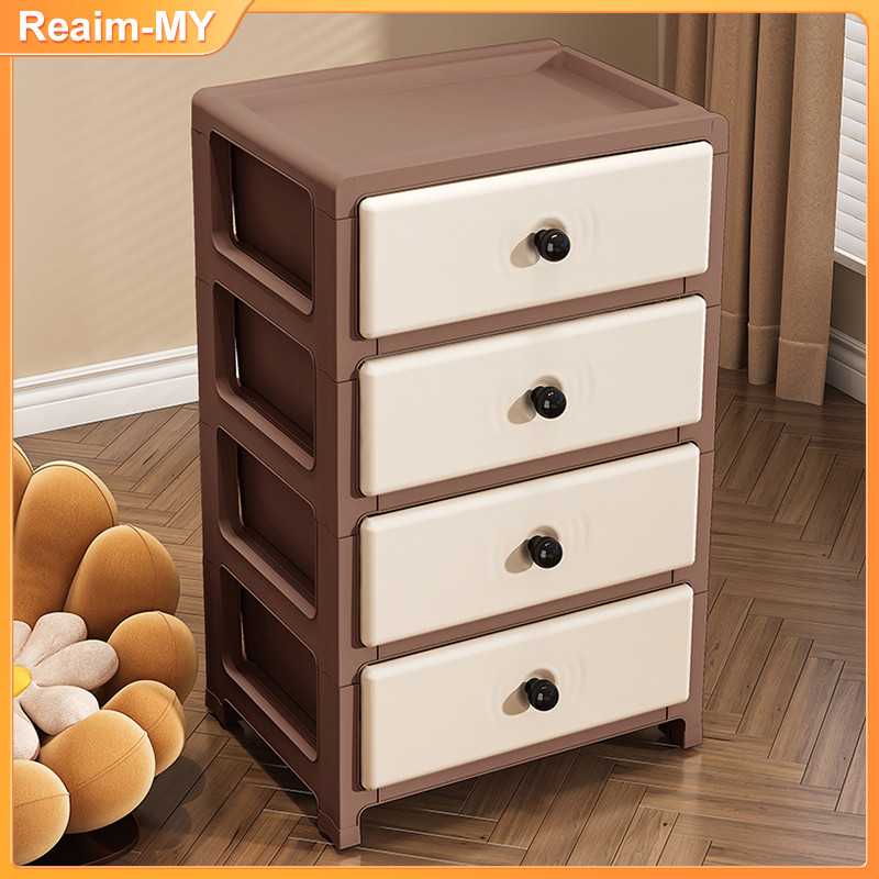 Drawer Cabinet Durabox Wardrobe with Wheels Bedside Cabinet Drawer Baju t Mobile File Cabinet 床頭櫃