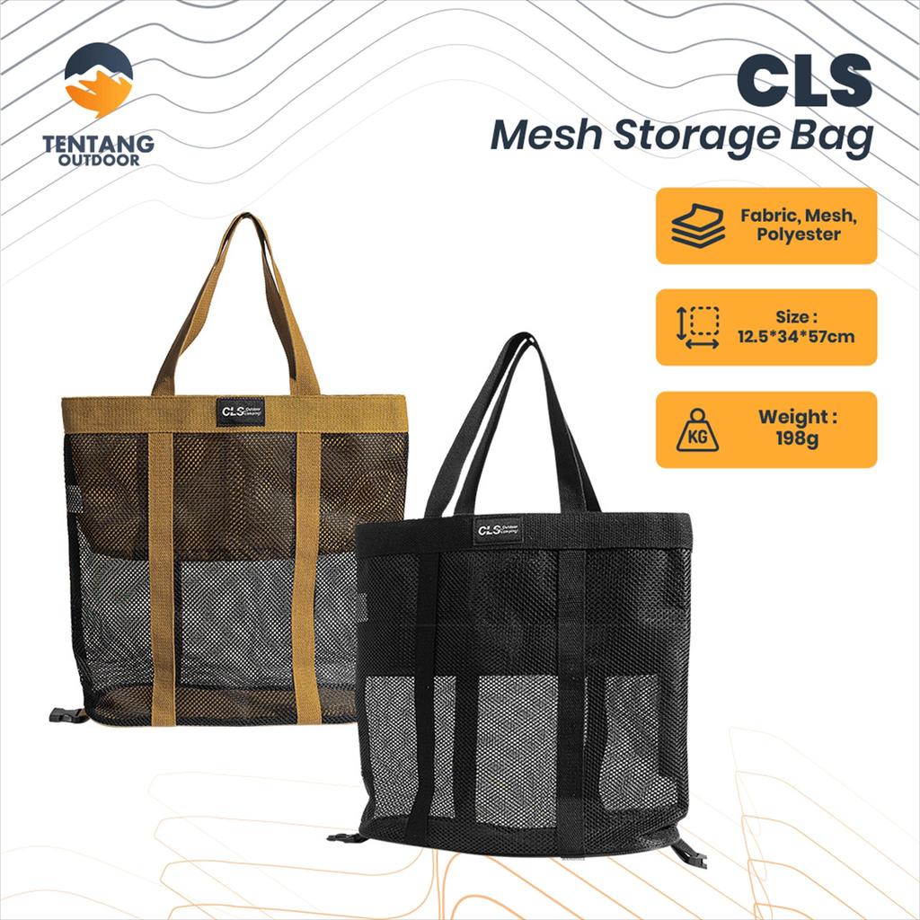 CLS กระเป๋าชายหาดตาข่ายพับได้ Camping มัลติฟังก์ชั่นกระเป๋าพับได้กลางแจ้ง